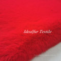 Red Heavy Weight Rabbit Fake Fur Fabric